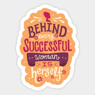 Successful woman Sticker